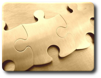 Interlocking puzzle pieces symbolizing thorough investigation, analysis, and attention to detail